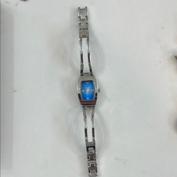 Silver and Blue Women's fossil Watch - Picture 1 of 4